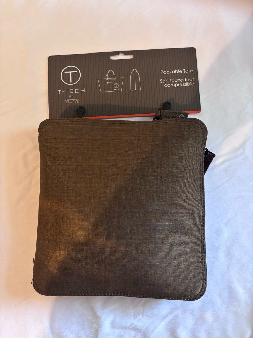 T-Tech by TUMI Packable Tote - Brown NEW